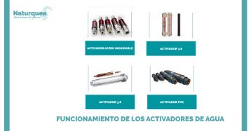 Funcionamiento de los activadores de agua